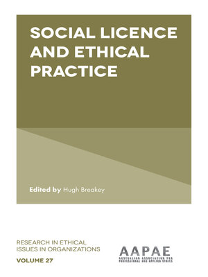 cover image of Social Licence and Ethical Practice